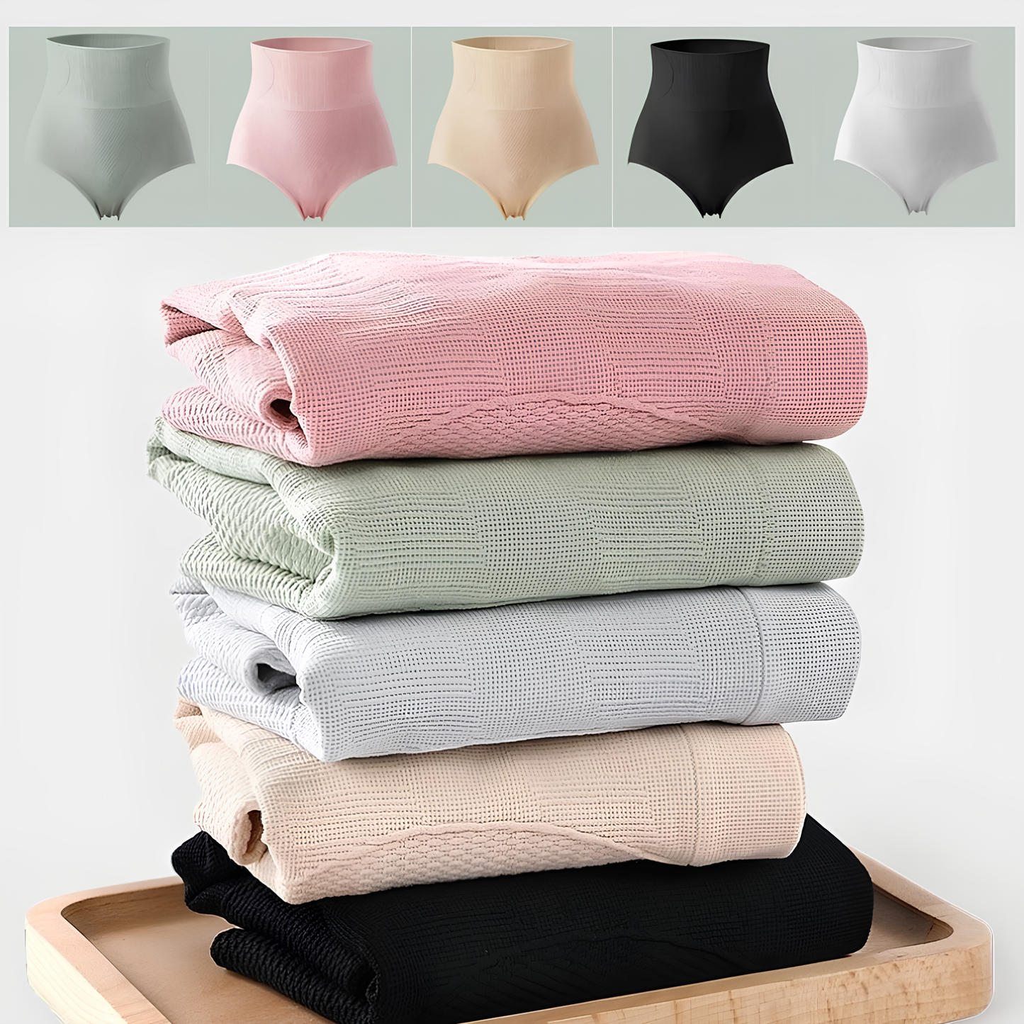 Luvienna™ Push-up Toparlayıcı Yüksek Bel Külot (1 Paket = 3 Adet)